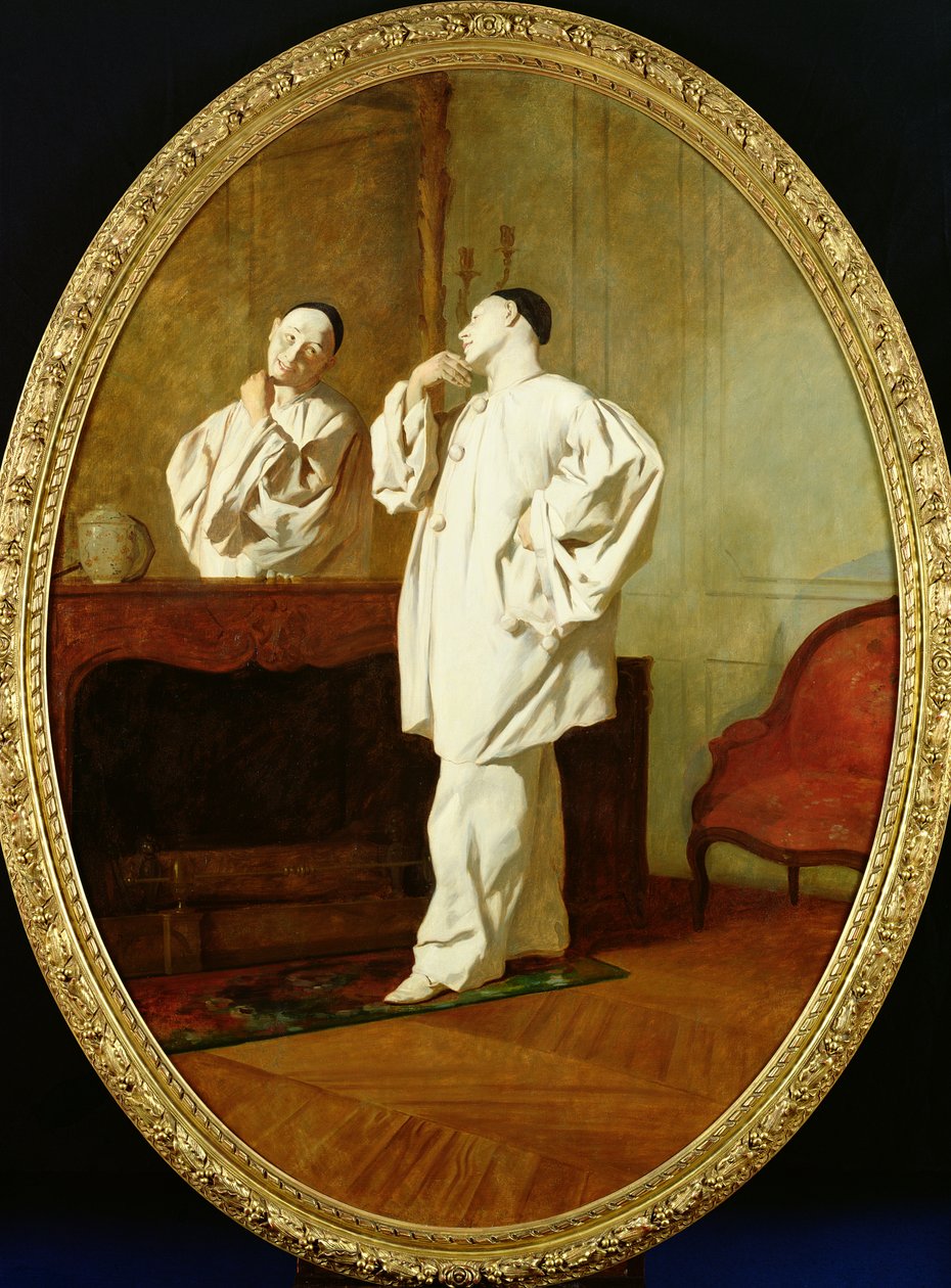 Portræt af Charles Deburau (1829-73) af Jean Pezous
