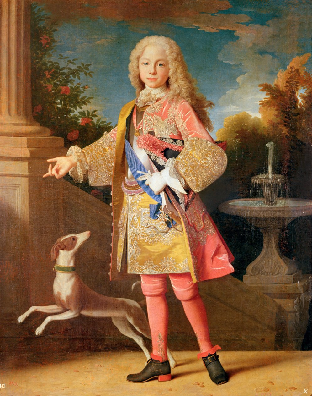 Portræt af Ferdinand af Bourbon, prins af Asturien, ca. 1725-35 af Jean Ranc