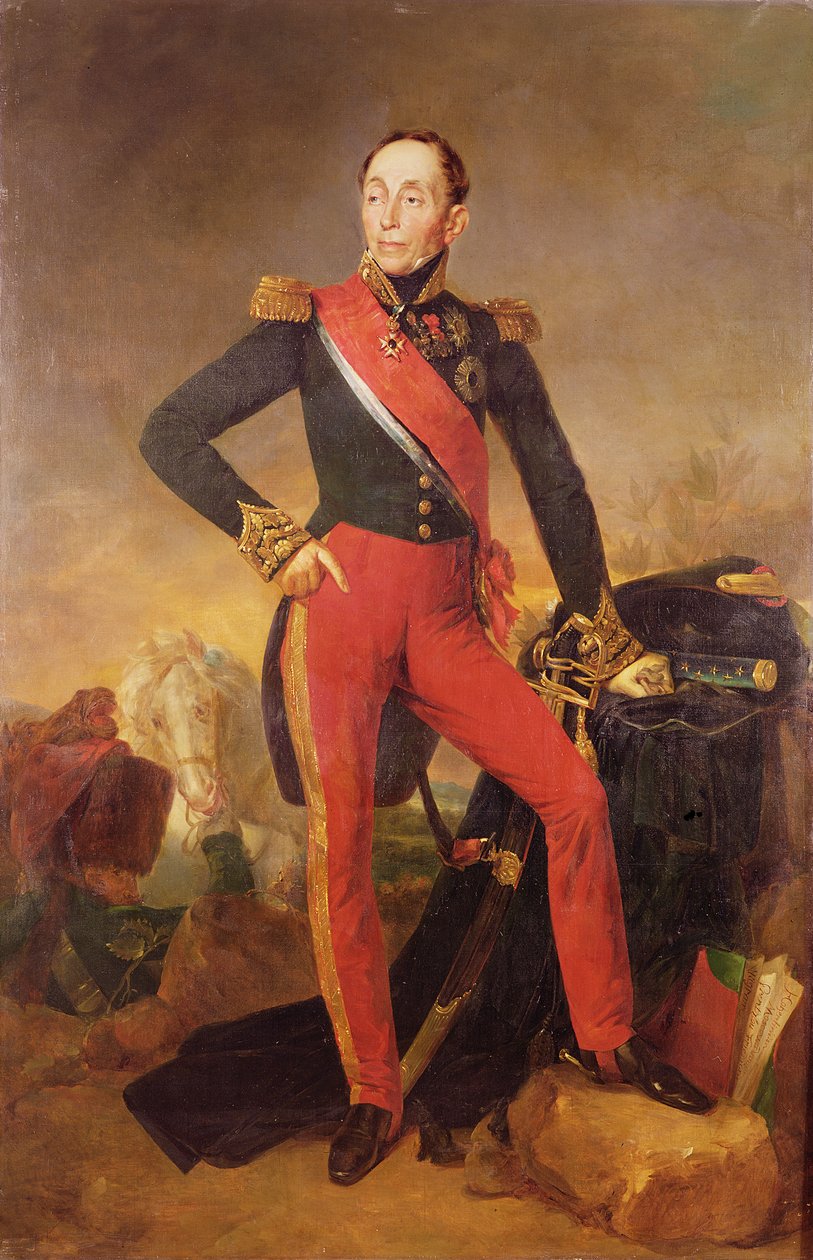 Portræt af markis Emmanuel de Grouchy (1766-1847) marskal af Frankrig, ca. 1835 af Jean Sebastien Rouillard