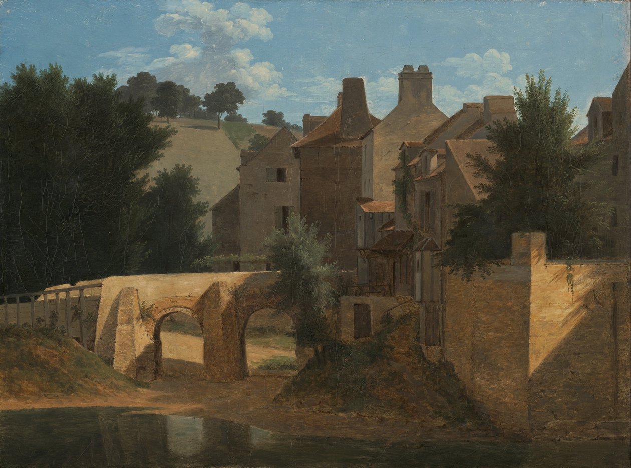 Udsigt i Ile-de-France af Jean Victor Bertin