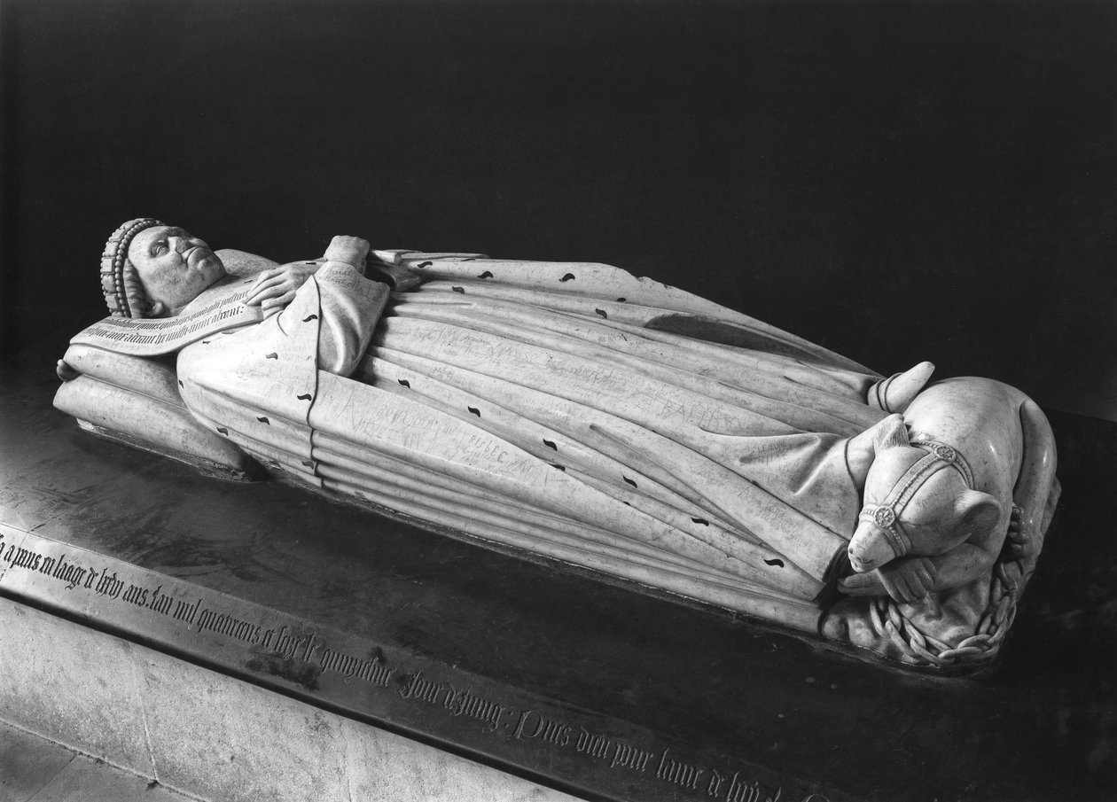 Billede af hertug Jean de Berry (1340-1416) greve af Poitiers, 1416-38 (marmor) (se også 217792) af Jean de Cambrai