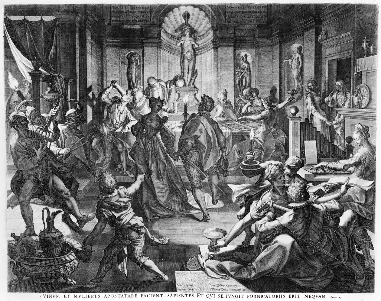 Festscene, 1588 af Jean or Johann Sadeler
