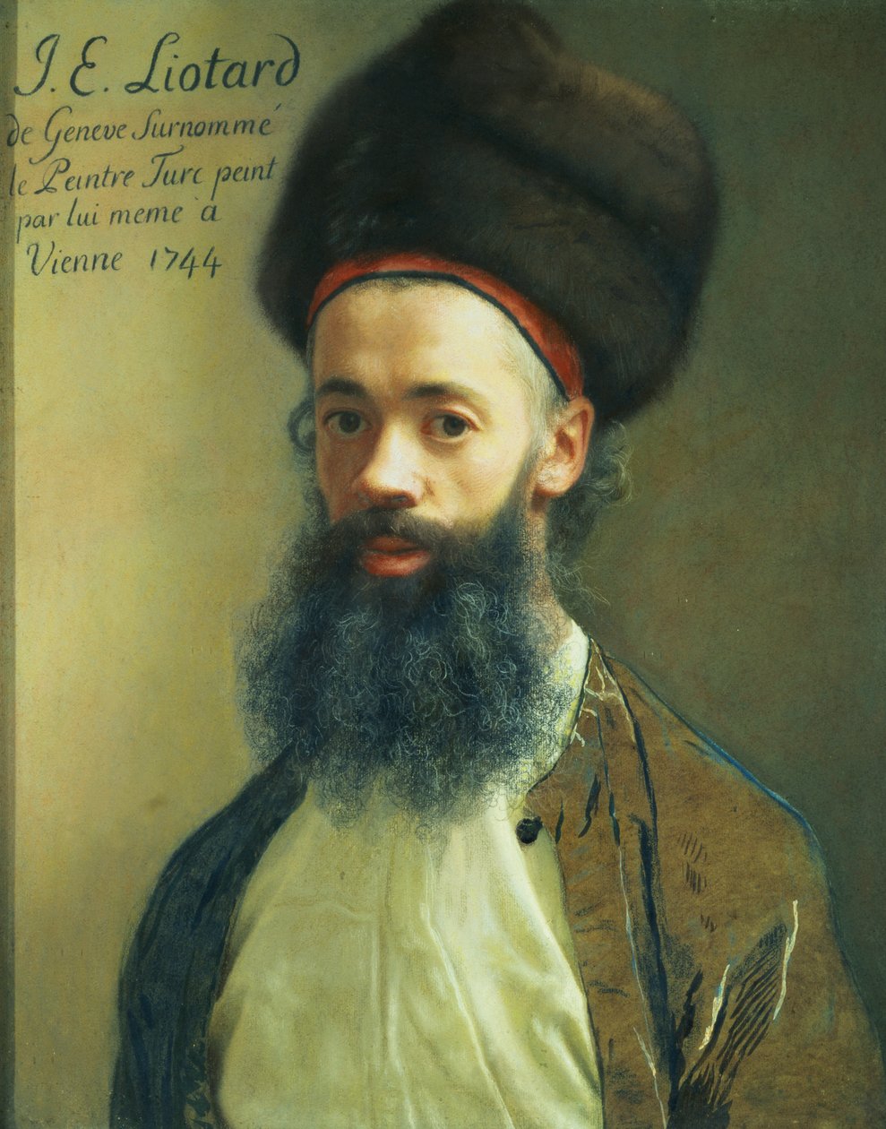 Selvportræt, 1744 (pastel på papir) af Jean Étienne Liotard