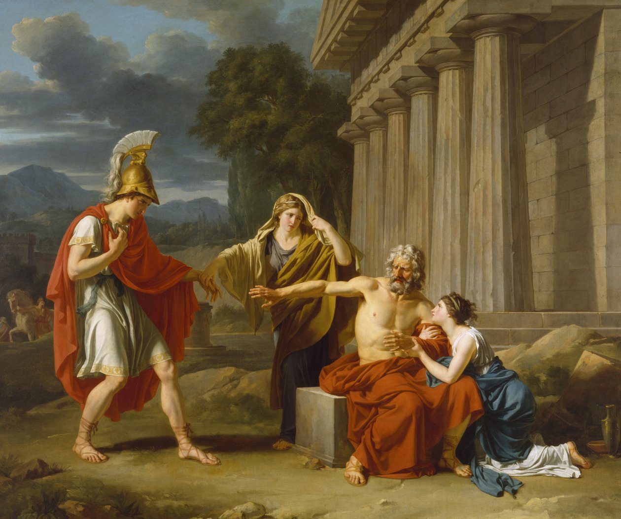 Ødipus ved Colonus af Jean Antoine Théodore Giroust
