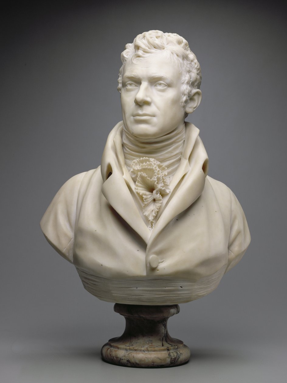 Robert Fulton, ca. 1804 (marmor) (se også 345578-79) af Jean Antoine Houdon