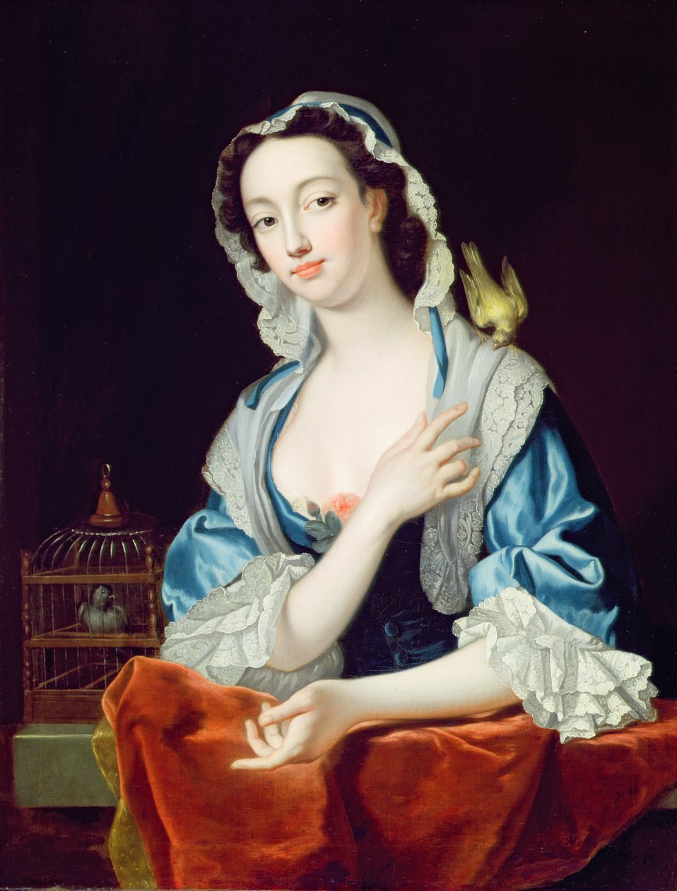 Portræt af Peg Woffington (1718-60) af Jean Baptiste van Loo