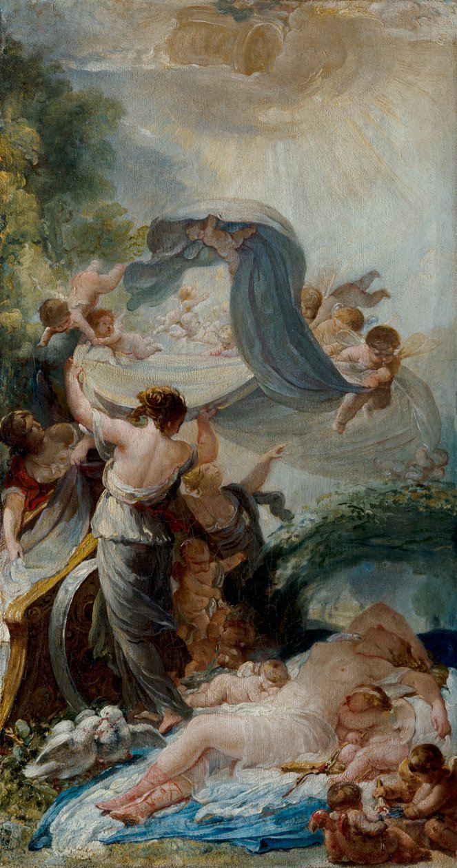 Sovende Venus af Jean Baptiste Deshays