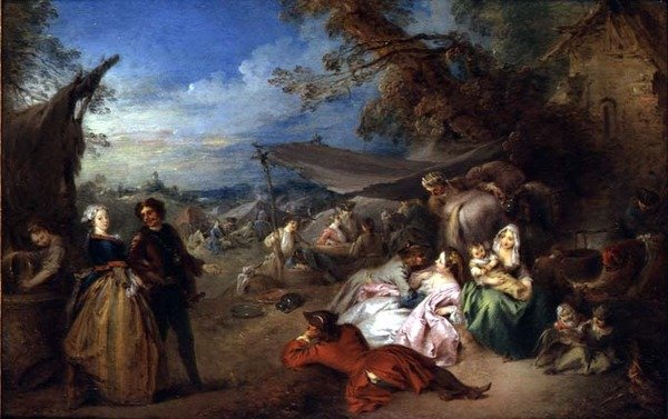 Tropper før kroen af Jean Baptiste Joseph Pater