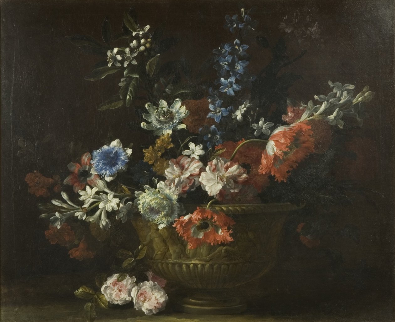Blomsterstykke, ca. 1690 (olie på lærred) af Jean Baptiste Monnoyer