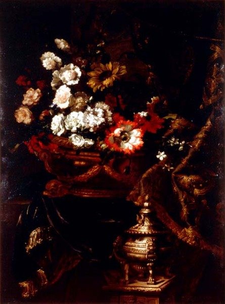 Stilleben af blomster af Jean Baptiste Monnoyer