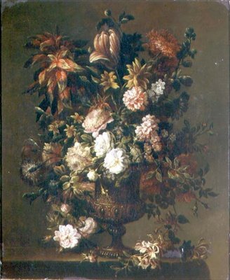 Tulipaner, narcisser og andre blomster af Jean Baptiste Monnoyer