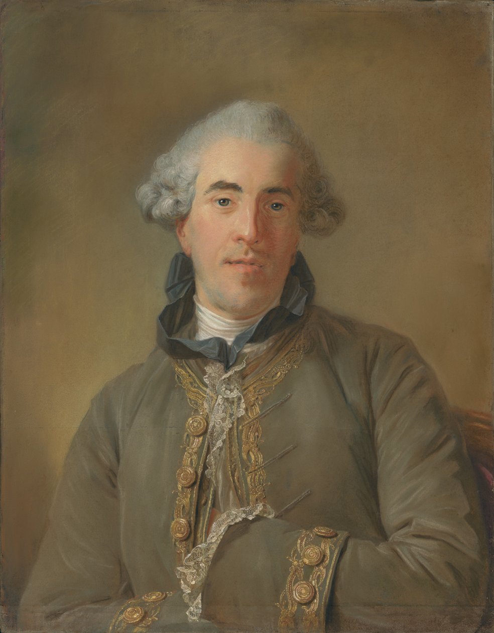 Portræt af Théophile Van Robais af Jean Baptiste Perronneau