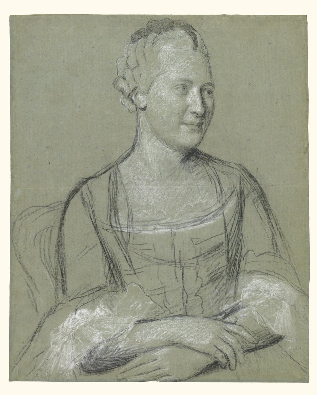 Portræt af en kvinde af Jean Etienne Liotard