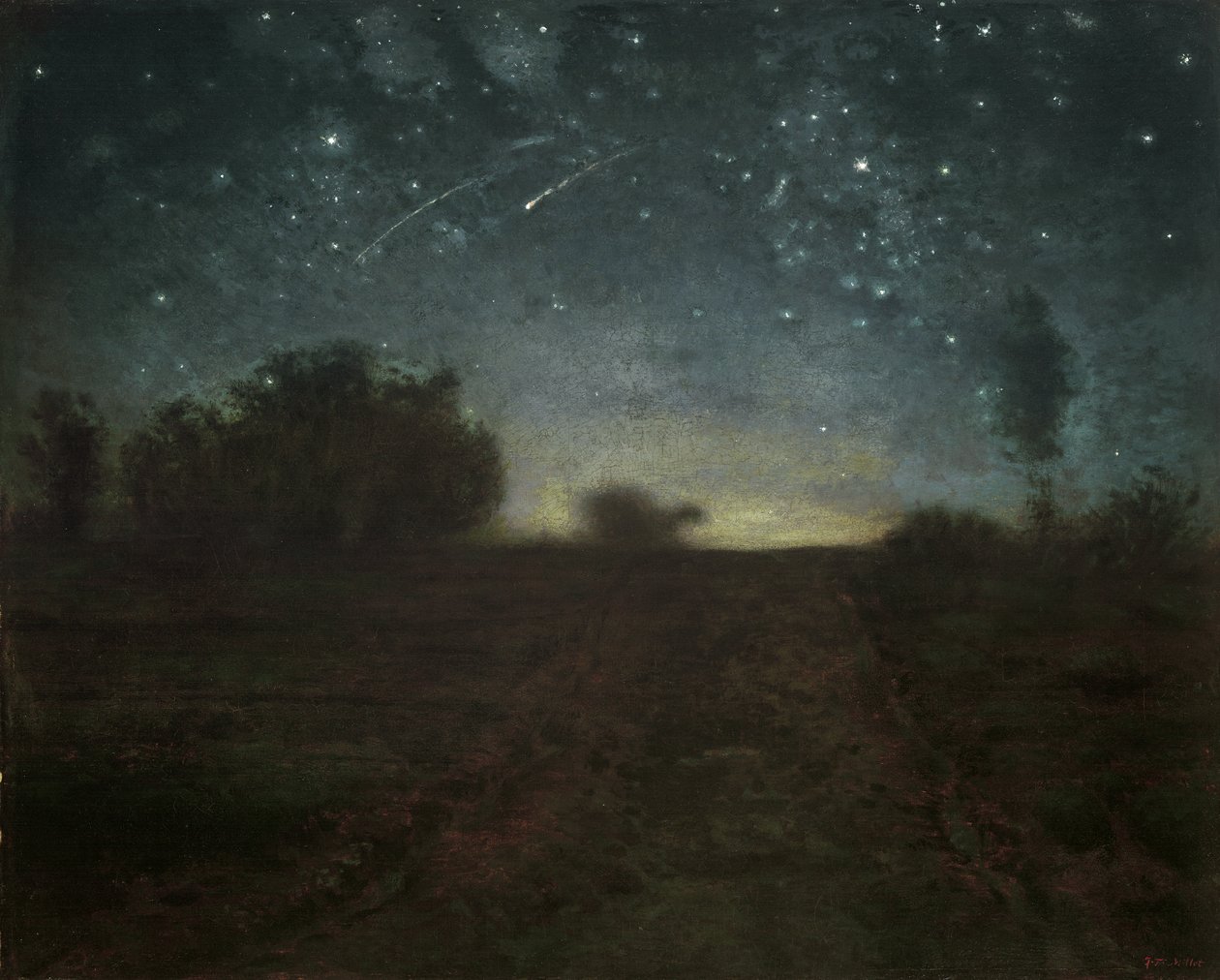 Stjernenat, ca. 1850-65 af Jean Francois Millet