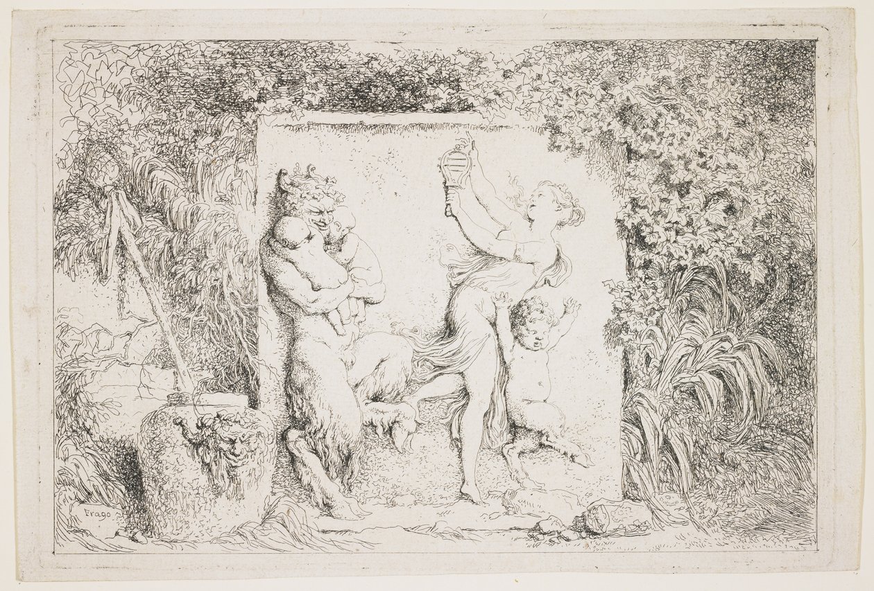 Satyrdansen, 1763 af Jean Honore Fragonard