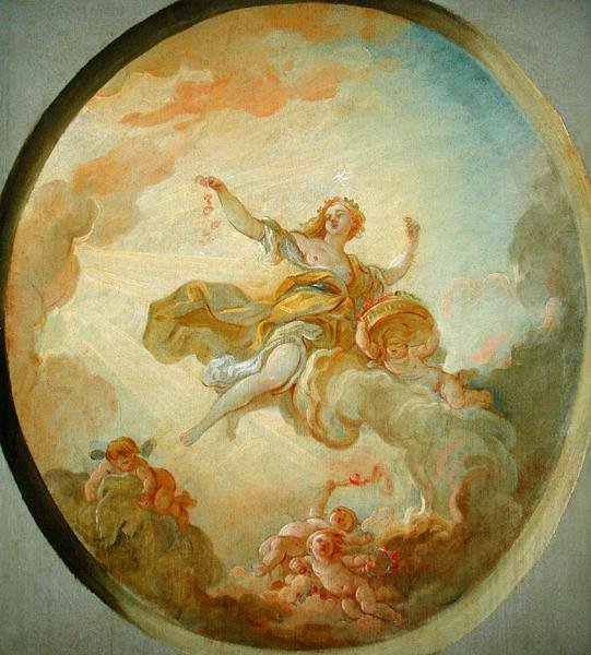 Dawn (olie på lærred) af Jean Simon Berthelemy