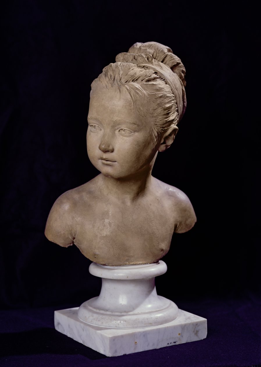 Buste af Louise Brongniart, 1777 (marmor) af Jean Antoine Houdon