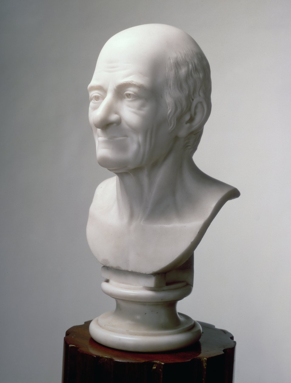 Buste af Voltaire, ca. 1770 (marmor) af Jean Antoine Houdon