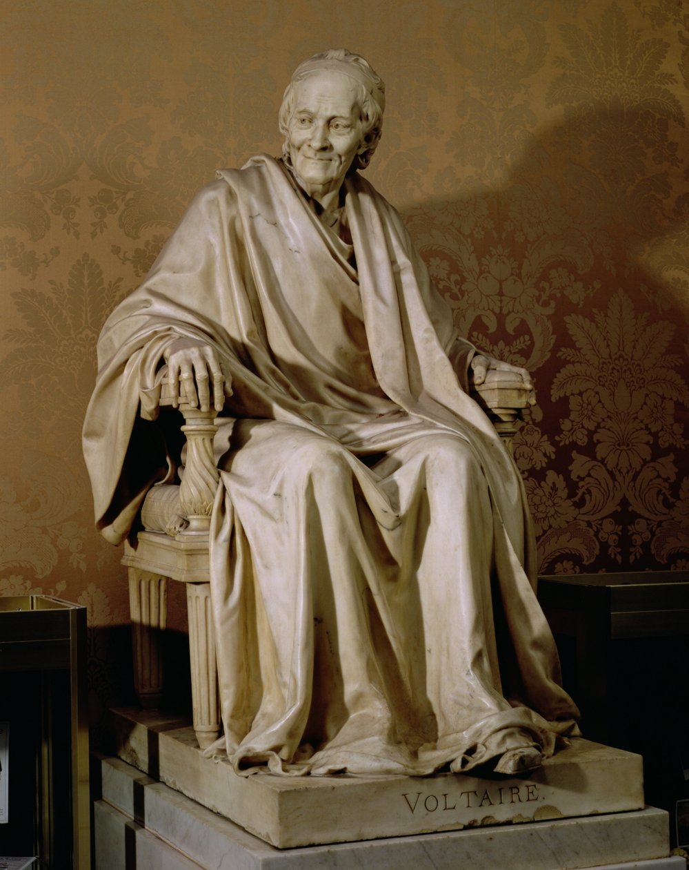 Francois-Marie Arouet Voltaire (1694-1778) 1781 (marmor) af Jean Antoine Houdon