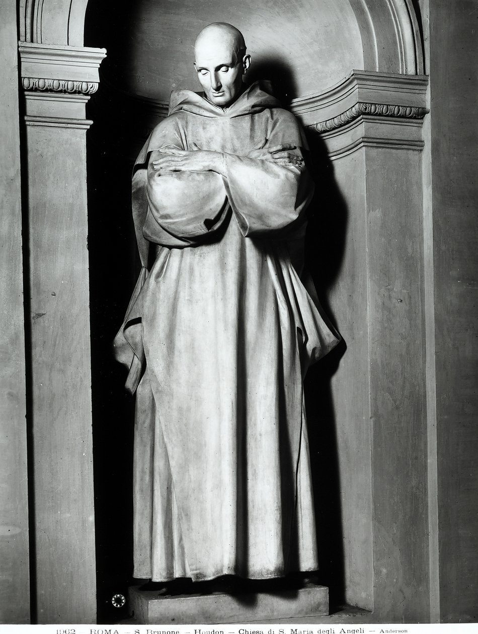 Sankt Bruno af Köln (marmor) af Jean Antoine Houdon