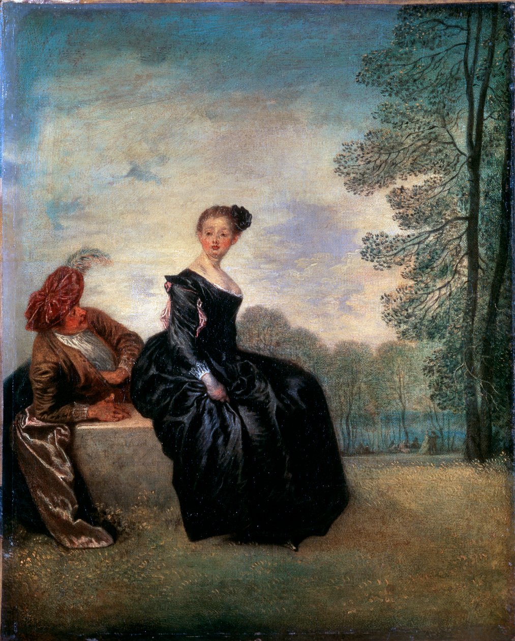En lunefuld kvinde La Boudeuse, 1718. af Jean Antoine Watteau