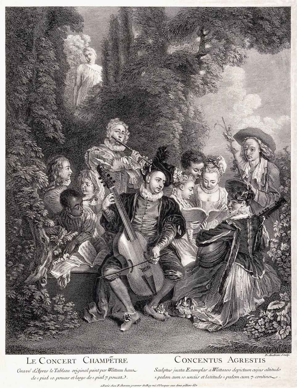Landskoncerten, 1735 af Jean Antoine Watteau