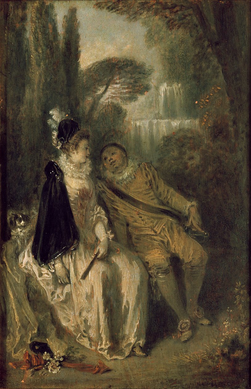 Den nådige hvile, c1713 af Jean Antoine Watteau