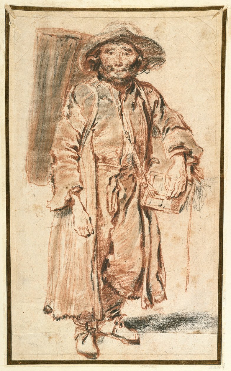Det gamle Savoyard af Jean Antoine Watteau