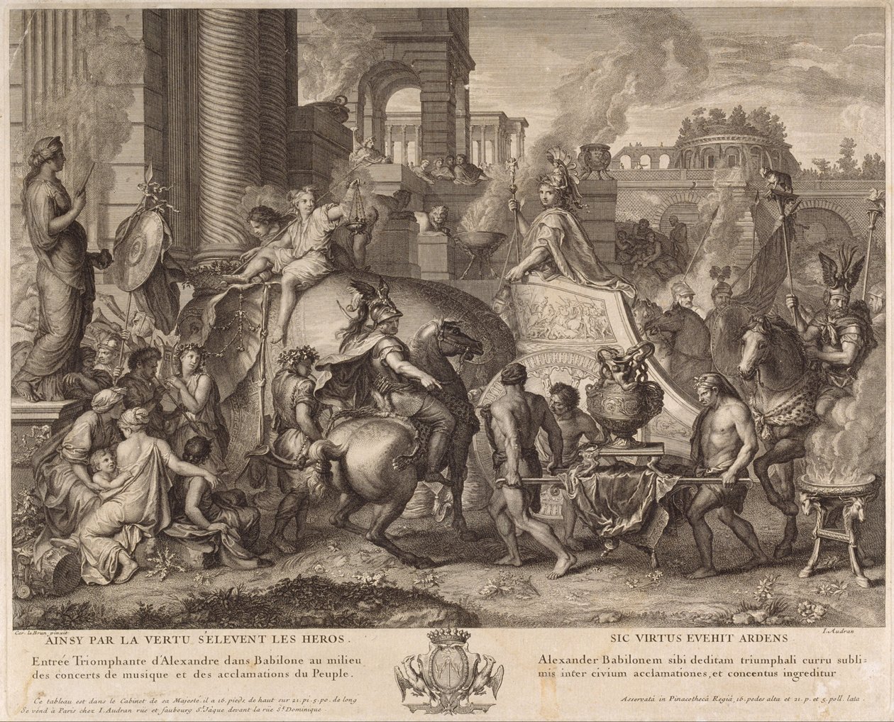 Alexander på vej ind i Babylon af Jean Audran