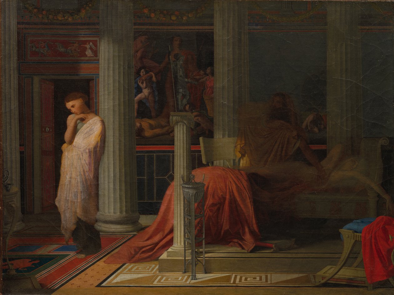 Antiochus og Stratonice, ca. 1838. af Jean Auguste Dominique Ingres
