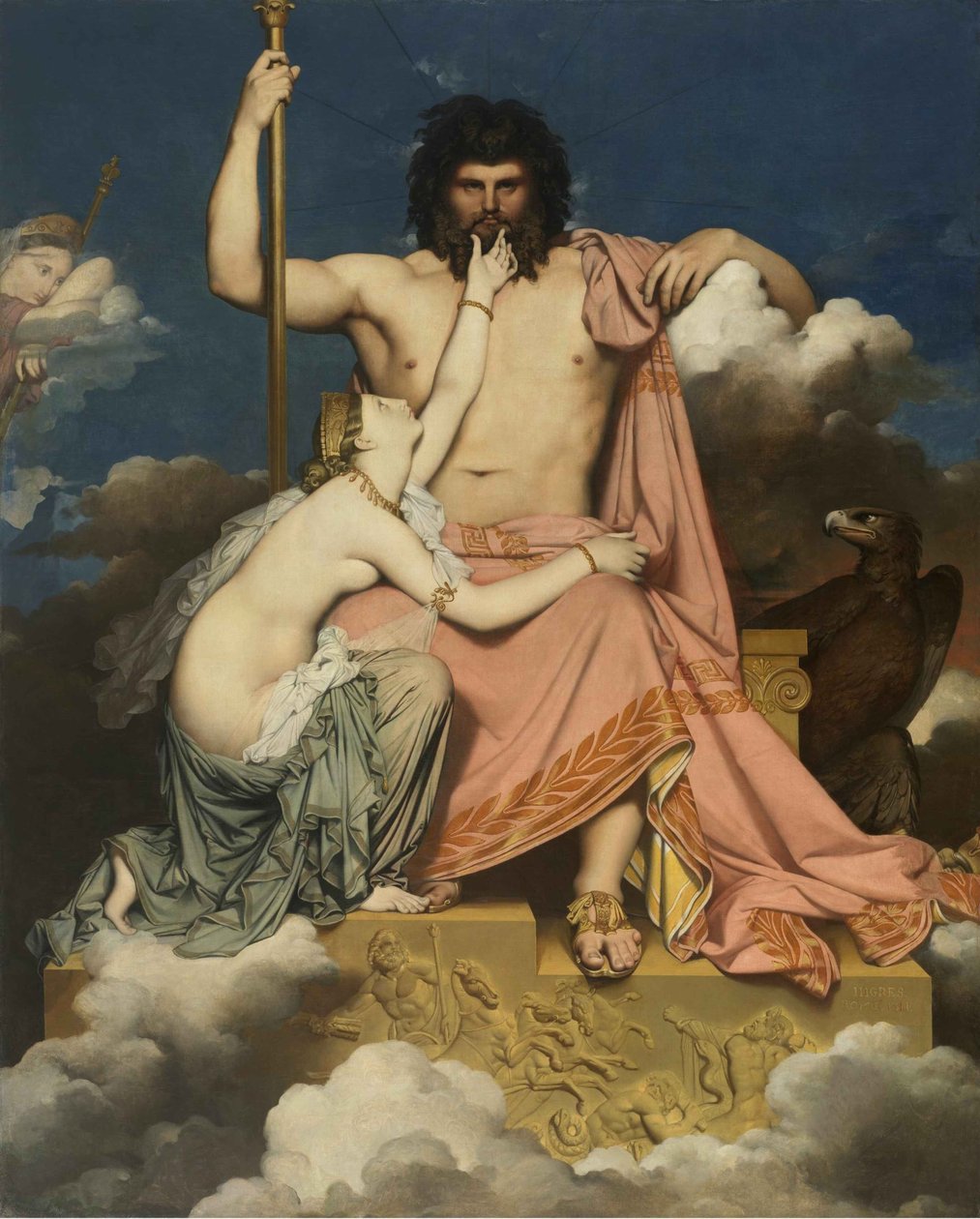 Jupiter og Thetis, 1811. af Jean Auguste Dominique Ingres