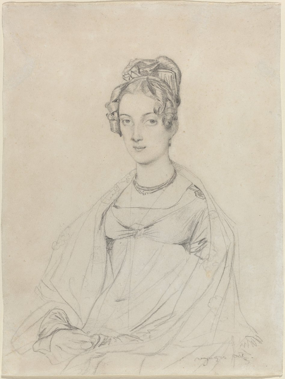 Mrs. Edward Dodwell af Jean Auguste Dominique Ingres