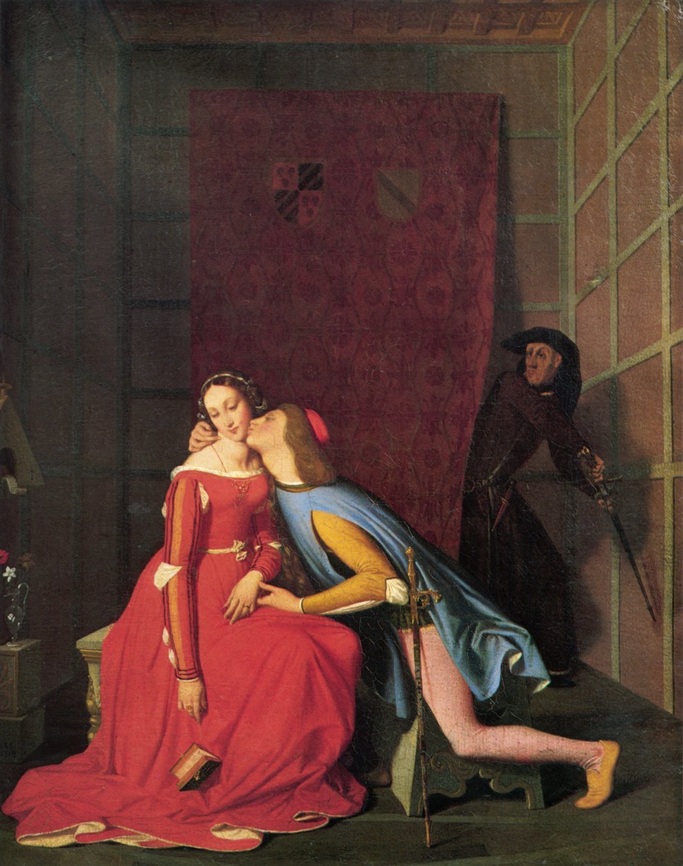 Paolo og Francesca, 1819. af Jean Auguste Dominique Ingres