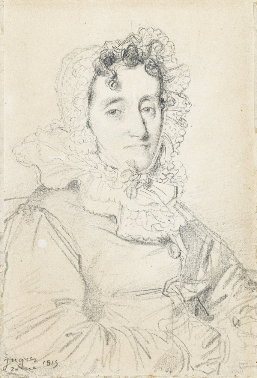 Portræt af Maréchale Kutusov af Jean Auguste Dominique Ingres