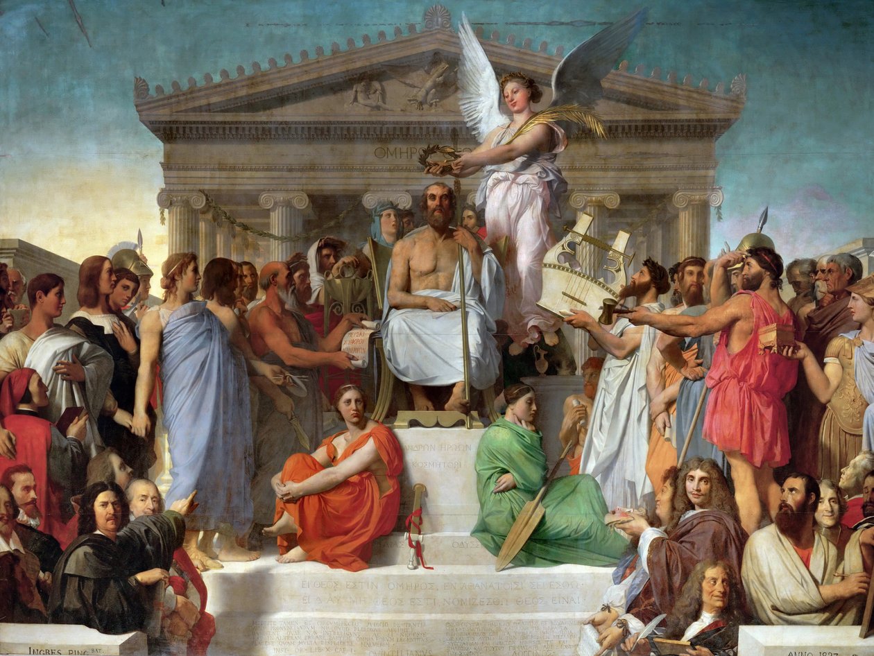 Homers apoteose af Jean Auguste Dominique Ingres