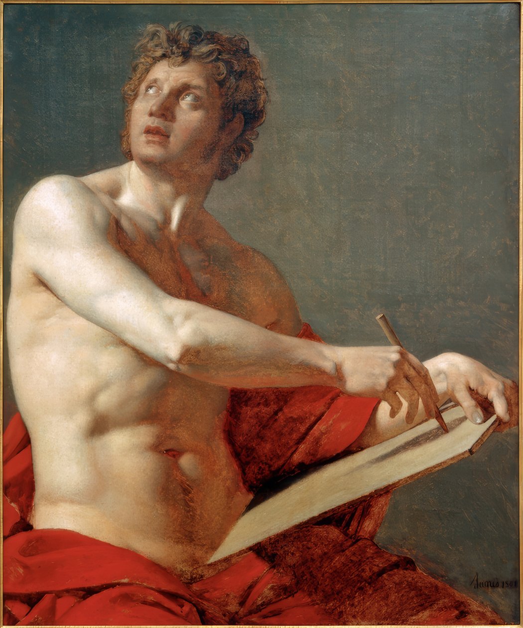 Mandlig torso af Jean Auguste Dominique Ingres