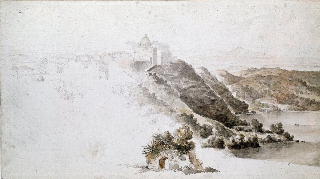 Udsigt over Tivoli af Jean Auguste Dominique Ingres