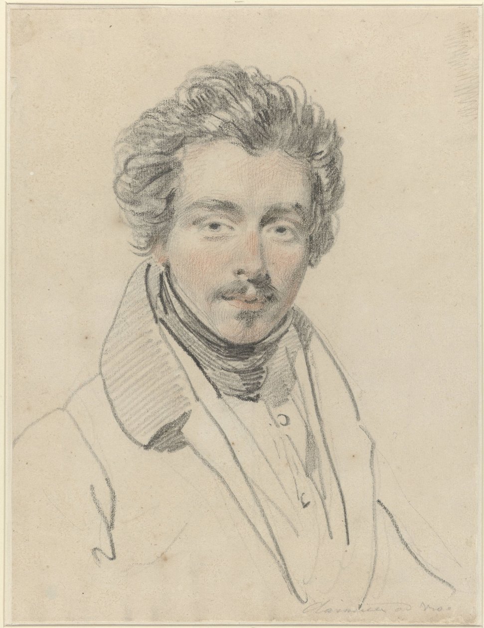 Portræt af Louis Meyer af Jean Augustin Daiwaille