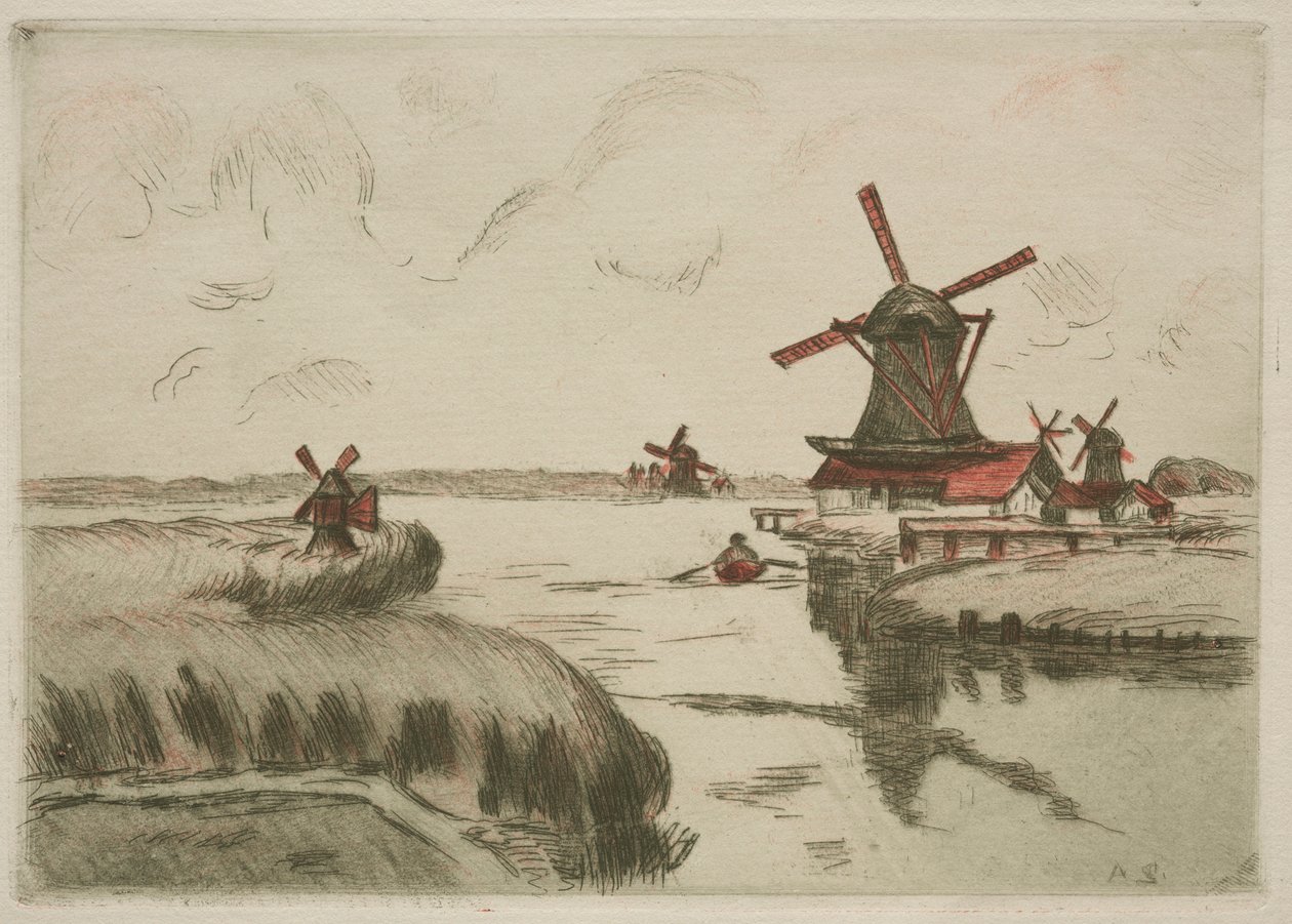 Udsigt fra Saardam, 1909. af Jean Baptiste Armand Guillaumin
