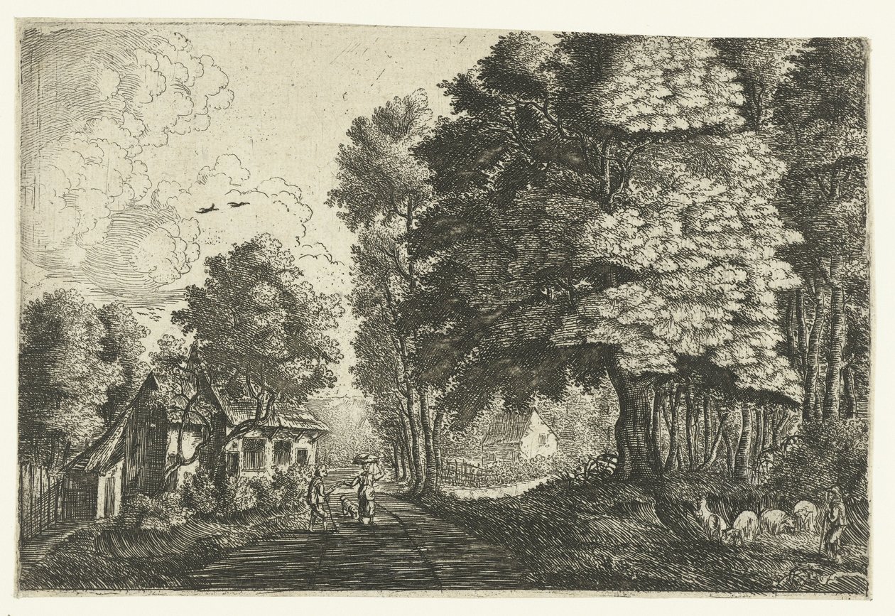 Hyrde i et skovbryn af Jean Baptiste Bonnecroy