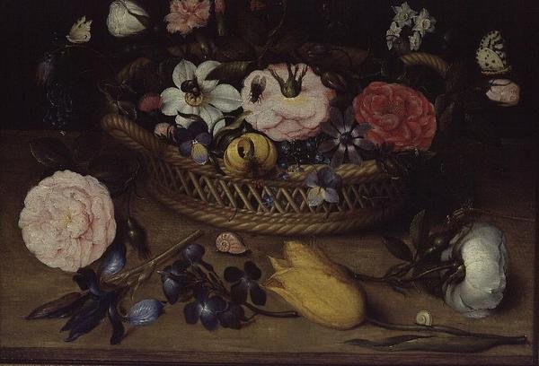 Kurv med blomster af Jean Baptiste Bosschaert