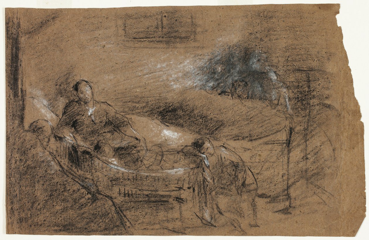Scene på dødslejet af Jean Baptiste Carpeaux