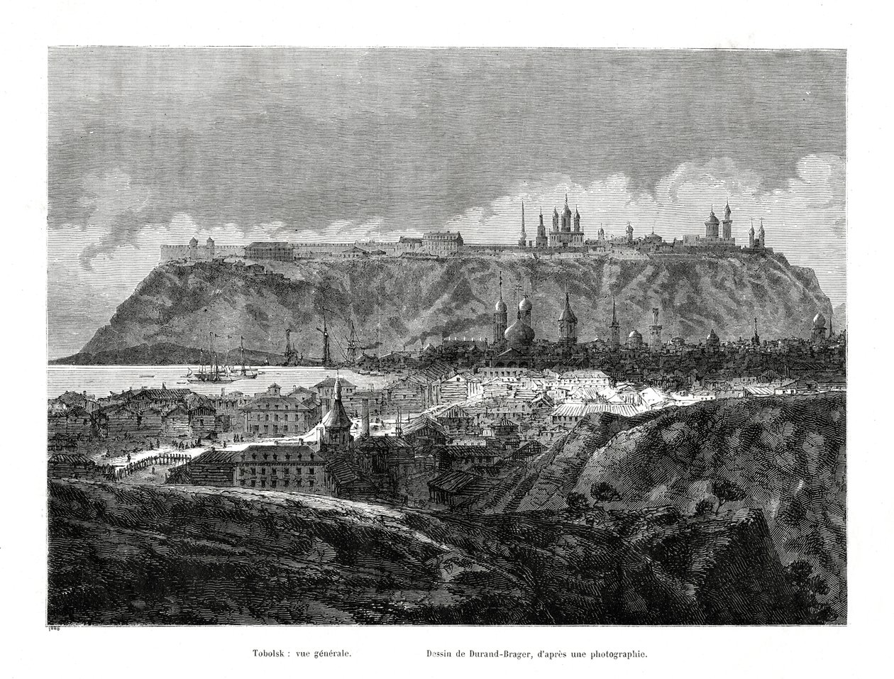 Tobolsk, Sibirien, Rusland, 1886 af Jean Baptiste Henri Durand Brager