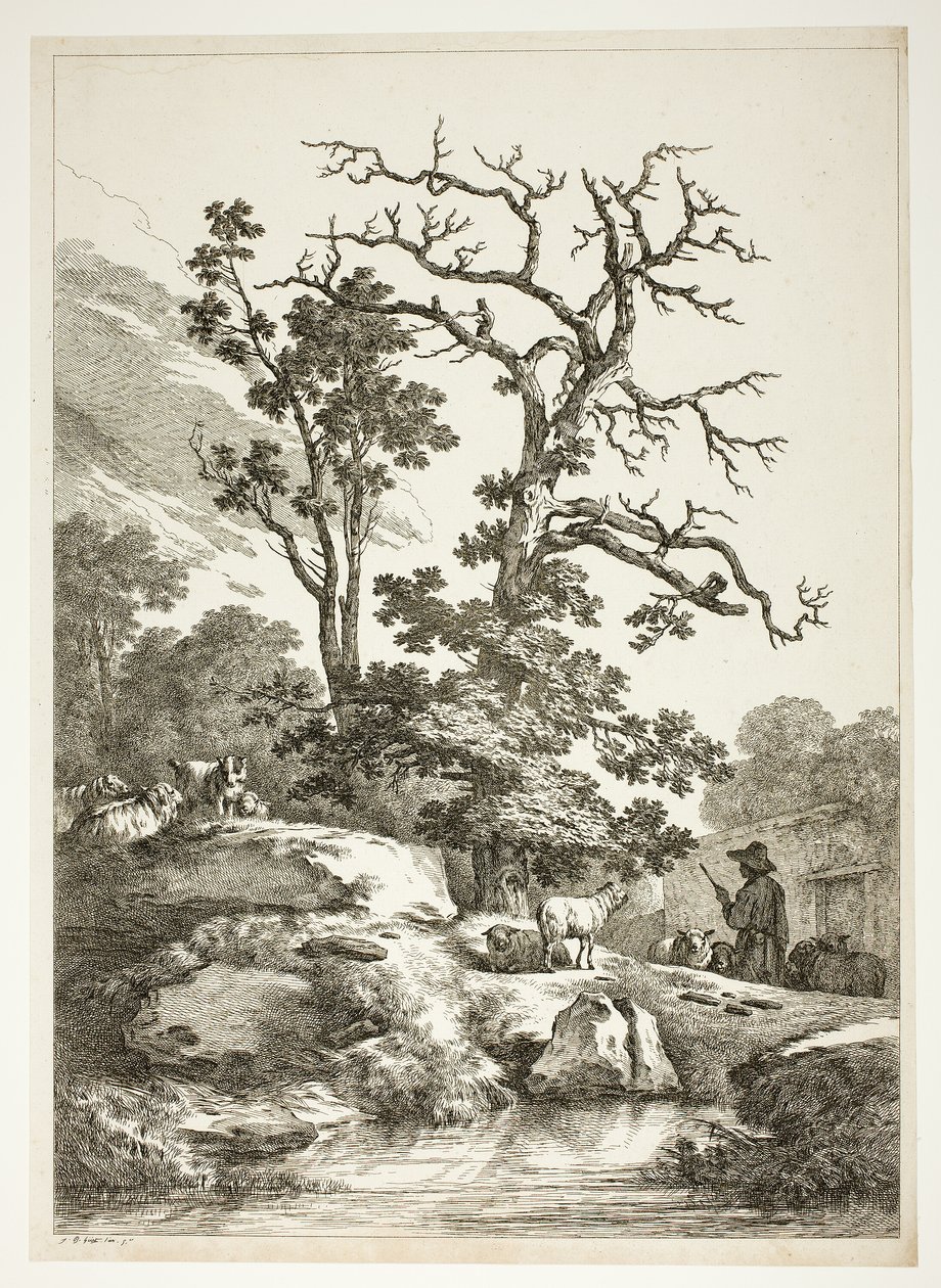 Bukolisk scene af Jean Baptiste Huet