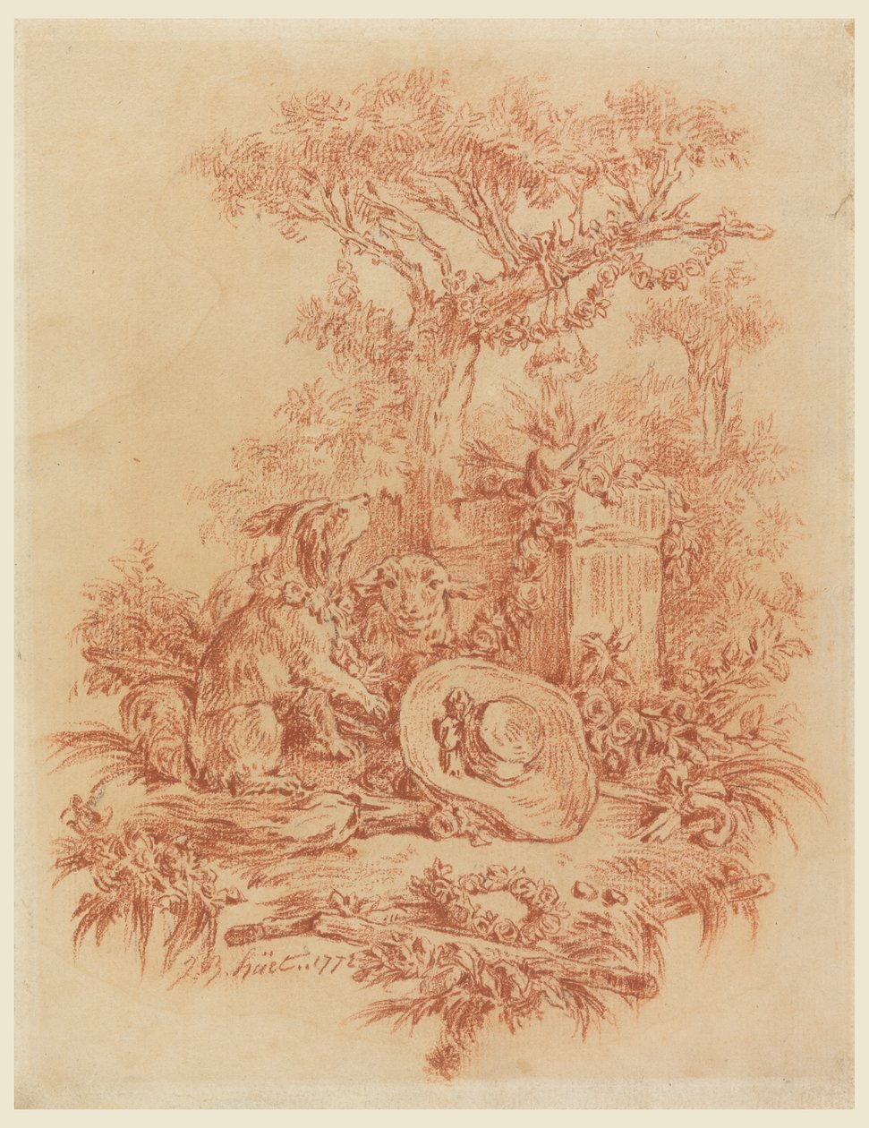 Pastoral af Jean Baptiste Huet