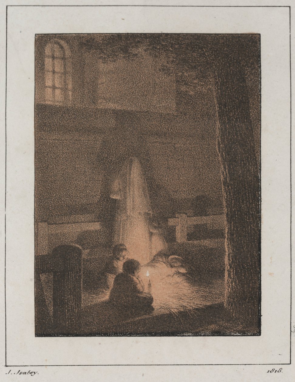 Børn med lys, 1818. af Jean Baptiste Isabey