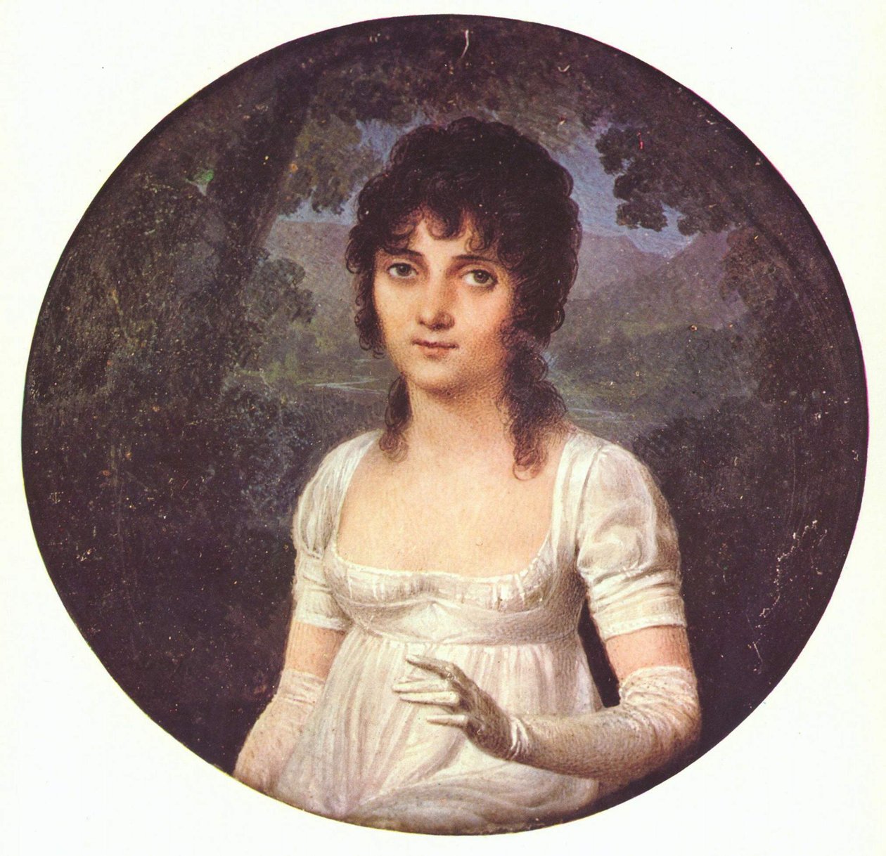 Portræt af Christine Boyer af Jean Baptiste Isabey