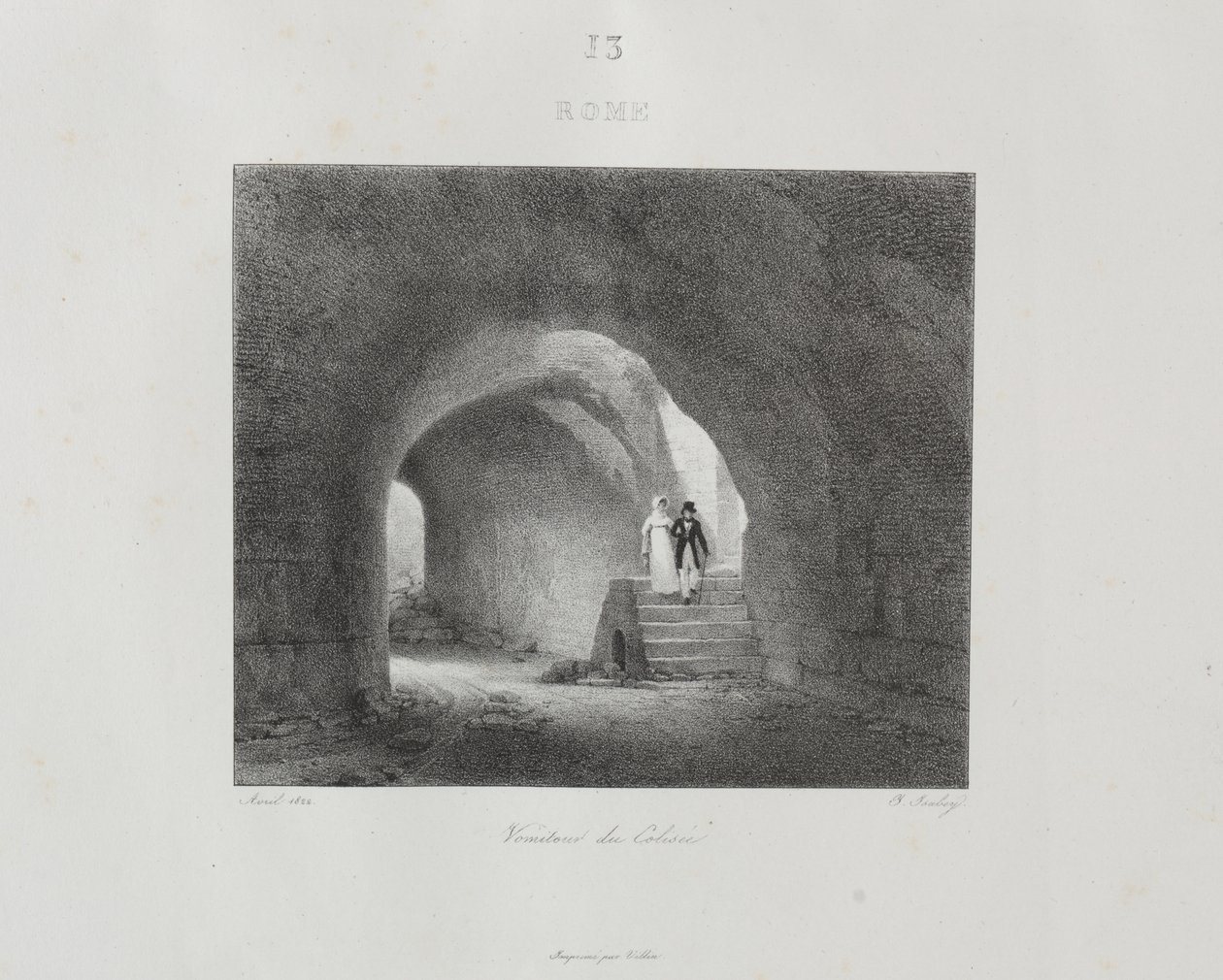 Rejse til Italien i 1822 af Jean Baptiste Isabey