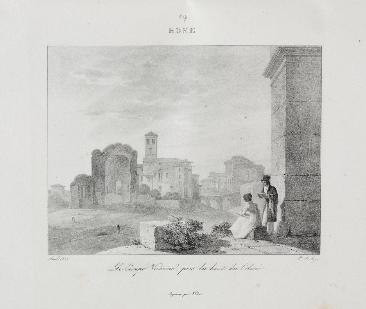 Rejse til Italien i 1822 af Jean Baptiste Isabey