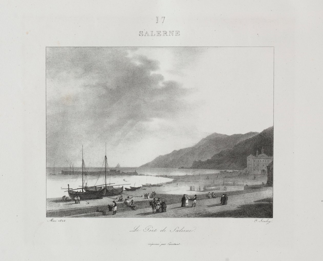 Rejse til Italien i 1822, 1833. af Jean Baptiste Isabey